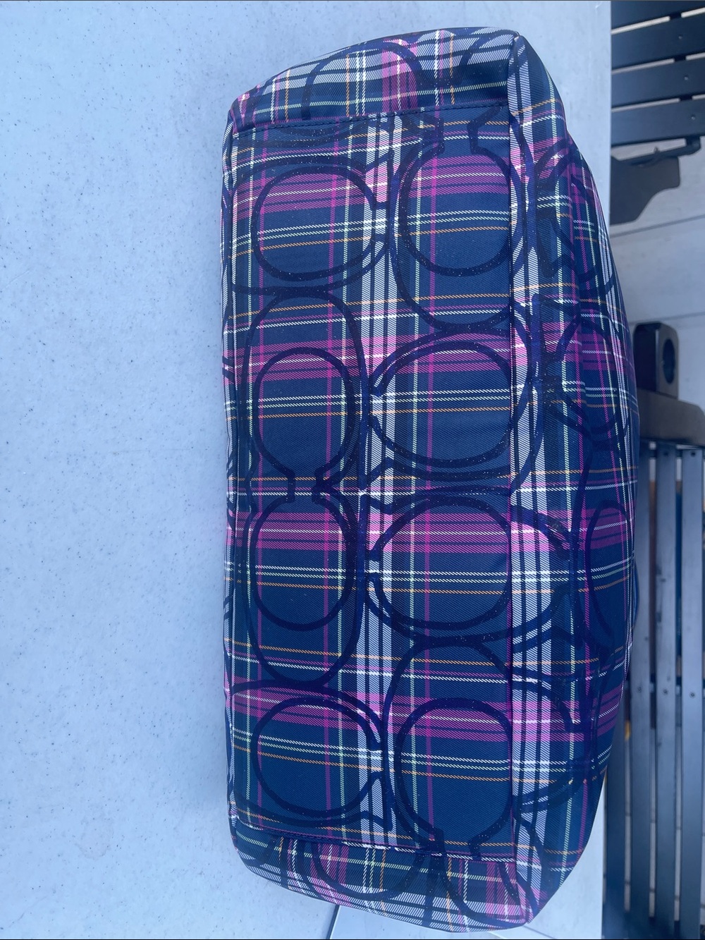 Coach Poppy Tartan Plaid Large Coach diaper bag. EUC - Picture 10 of 16